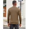 COOFANDY Men’s Mock Turtleneck Long Sleeve Shirts Slim Fit Basic T-Shirt Lightweight Ribbed Pullover Sweater(1 Pack-brown)