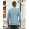 COOFANDY Men’s Mock Turtleneck Long Sleeve Shirts Slim Fit Basic T-Shirt Lightweight Ribbed Pullover Sweater(Greenish Blue)