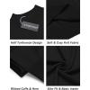 COOFANDY Mens Mock Turtleneck Sweater Short Sleeve Casual Dress Sweater Slim Fit Pullover Basic Knit Tee(All Black)
