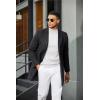 COOFANDY Mens Mock Turtleneck Sweater Short Sleeve Casual Dress Sweater Slim Fit Pullover Basic Knit Tee(All White)