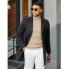 COOFANDY Mens Mock Turtleneck Sweater Short Sleeve Casual Dress Sweater Slim Fit Pullover Basic Knit Tee(Beige)