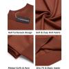 COOFANDY Mens Mock Turtleneck Sweater Short Sleeve Casual Dress Sweater Slim Fit Pullover Basic Knit Tee(Caramel)