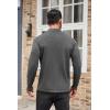 COOFANDY Men’s Mock Turtleneck Sweaters Long Sleeve Casual Knit Shirts Half Neck Thermal Lightweight Pullover Sweater(Grey)