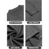 COOFANDY Men’s Mock Turtleneck Sweaters Long Sleeve Casual Knit Shirts Half Neck Thermal Lightweight Pullover Sweater(Grey)