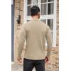 COOFANDY Men’s Mock Turtleneck Sweaters Long Sleeve Casual Knit Shirts Half Neck Thermal Lightweight Pullover Sweater(Light Khaki)