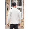 COOFANDY Men’s Mock Turtleneck Sweaters Long Sleeve Casual Knit Shirts Half Neck Thermal Lightweight Pullover Sweater(White)