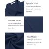 COOFANDY Men’s Muscle Fit Dress Shirts Wrinkle-Free Short Sleeve Casual Button Down Shirt(Blue Violet)