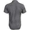 COOFANDY Men’s Muscle Fit Dress Shirts Wrinkle-Free Short Sleeve Casual Button Down Shirt(Floral Black-2)