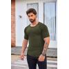 COOFANDY Men’s Muscle T-Shirt Pleated Raglan Sleeve Bodybuilding Gym Tee Short Sleeve Fashion Workout Shirts Hipster Shirt(Army Green)