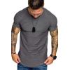 COOFANDY Men’s Muscle T-Shirt Pleated Raglan Sleeve Bodybuilding Gym Tee Short Sleeve Fashion Workout Shirts Hipster Shirt(Grey)