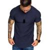 COOFANDY Men’s Muscle T-Shirt Pleated Raglan Sleeve Bodybuilding Gym Tee Short Sleeve Fashion Workout Shirts Hipster Shirt(Type1 – Navy Blue)