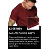 COOFANDY Men’s Muscle T-Shirt Pleated Raglan Sleeve Bodybuilding Gym Tee Short Sleeve Fashion Workout Shirts Hipster Shirt(Type1 – Wine Red)