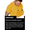 COOFANDY Men’s Muscle T-Shirt Pleated Raglan Sleeve Bodybuilding Gym Tee Short Sleeve Fashion Workout Shirts Hipster Shirt(Type1 – Yellow)