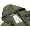 COOFANDY Mens Packable Rain Jacket Lightweight Waterproof Raincoat with Hood Outdoor Rain Gear Travel Hiking Cycling(Army Green)