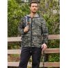 COOFANDY Mens Packable Rain Jacket Lightweight Waterproof Raincoat with Hood Outdoor Rain Gear Travel Hiking Cycling(Camo)