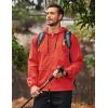 COOFANDY Mens Packable Rain Jacket Lightweight Waterproof Raincoat with Hood Outdoor Rain Gear Travel Hiking Cycling(Red)