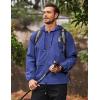 COOFANDY Mens Packable Rain Jacket Lightweight Waterproof Raincoat with Hood Outdoor Rain Gear Travel Hiking Cycling(Royal Blue)