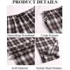 COOFANDY Men’s Plaid Casual Pants Soft Cotton Pajama Pants Drawstring Checkered Lounge Sweatpant with Pockets(Brown Black White Plaid)