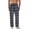 COOFANDY Men’s Plaid Casual Pants Soft Cotton Pajama Pants Drawstring Checkered Lounge Sweatpant with Pockets(Navy Plaid)