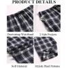 COOFANDY Men’s Plaid Casual Pants Soft Cotton Pajama Pants Drawstring Checkered Lounge Sweatpant with Pockets(Navy White Plaid)