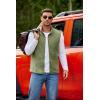 COOFANDY Mens Polar Fleece Vest Lightweight Sleeveless Jacket Warm Zip up Outerwear Vests with Zipper Pockets for Hiking(Army Green)