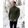 COOFANDY Mens Pullover Sweaters Fashion Diamond Knit Sweater Stylish Knitwear Lightweight Jumper(Army Green)