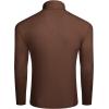 COOFANDY Mens Pullover Sweaters Fashion Diamond Knit Sweater Stylish Knitwear Lightweight Jumper(Dark Brown)