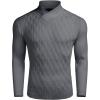 COOFANDY Mens Pullover Sweaters Fashion Diamond Knit Sweater Stylish Knitwear Lightweight Jumper(Dark Grey)