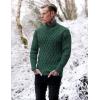 COOFANDY Mens Pullover Sweaters Fashion Diamond Knit Sweater Stylish Knitwear Lightweight Jumper(Green)
