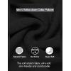 COOFANDY Men’s Quarter Button Henley Sweater Casual Knitted Sweatshirt Mock Neck Thermal Fleece Pullover Sweater with Pocket(Black)