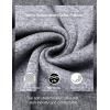 COOFANDY Men’s Quarter Button Henley Sweater Casual Knitted Sweatshirt Mock Neck Thermal Fleece Pullover Sweater with Pocket(Grey)