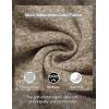 COOFANDY Men’s Quarter Button Henley Sweater Casual Knitted Sweatshirt Mock Neck Thermal Fleece Pullover Sweater with Pocket(Light Khaki)