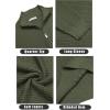 COOFANDY Men’s Quarter Zip Sweaters Slim Fit Lightweight Cotton Knitted Casual Mock Neck Pullover Sweaters(Army Green)
