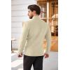 COOFANDY Men’s Quarter Zip Sweaters Slim Fit Lightweight Cotton Knitted Casual Mock Neck Pullover Sweaters(Beige)
