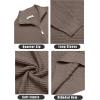 COOFANDY Men’s Quarter Zip Sweaters Slim Fit Lightweight Cotton Knitted Casual Mock Neck Pullover Sweaters(Camel)