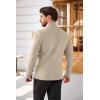 COOFANDY Men’s Quarter Zip Sweaters Slim Fit Lightweight Cotton Knitted Casual Mock Neck Pullover Sweaters(Khaki)
