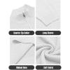 COOFANDY Men’s Quarter Zip Sweaters Slim Fit Lightweight Knitted Mock Neck Pullover Casual Polo Sweaters(White)
