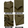 COOFANDY Men’s Quarter Zip Up Pullover Lightweight Mock Neck Sweatshirt Casual Long Sleeve Polo Shirt(Army Green)