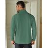 COOFANDY Men’s Quarter Zip Up Pullover Lightweight Mock Neck Sweatshirt Casual Long Sleeve Polo Shirt(Green)