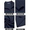 COOFANDY Men’s Quarter Zip Up Pullover Lightweight Mock Neck Sweatshirt Casual Long Sleeve Polo Shirt(Navy Blue)