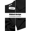 COOFANDY Men’s Ribbed Crewneck Sweater Long Sleeve Slim Fit Knitted Pullover Sweater(A-black)