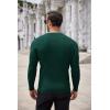COOFANDY Men’s Ribbed Crewneck Sweater Long Sleeve Slim Fit Knitted Pullover Sweater(Green)