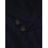 COOFANDY Men’s Shawl Collar Pullover Sweater Slim Fit Casual Button Cable Knit Sweaters(Navy Blue)