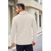 COOFANDY Men’s Shawl Collar Sweaters V-Neck Relaxed Fit Cable Pullovers(Apricot)