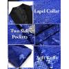 COOFANDY Mens Shiny Sequin Blazer Tuxedo Party Dinner Prom One Button Suit Jacket(Blue)