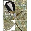 COOFANDY Mens Shiny Sequin Blazer Tuxedo Party Dinner Prom One Button Suit Jacket(Champagne)