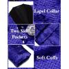 COOFANDY Mens Shiny Sequin Blazer Tuxedo Party Dinner Prom One Button Suit Jacket(Navy Blue)