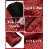 COOFANDY Mens Shiny Sequin Blazer Tuxedo Party Dinner Prom One Button Suit Jacket(Wine Red)