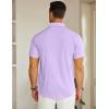 COOFANDY Men’s Short Sleeve Button Down Casual Shirts for Men Summer Untucked Shirts(Purple Rose)