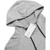 COOFANDY Men’s Short Sleeve Hoodie Workout Gym Sweatshirt Muscle Fit Fashion Athletic Hoodies Pullover Cotton Hooded T-Shirts(Grey)